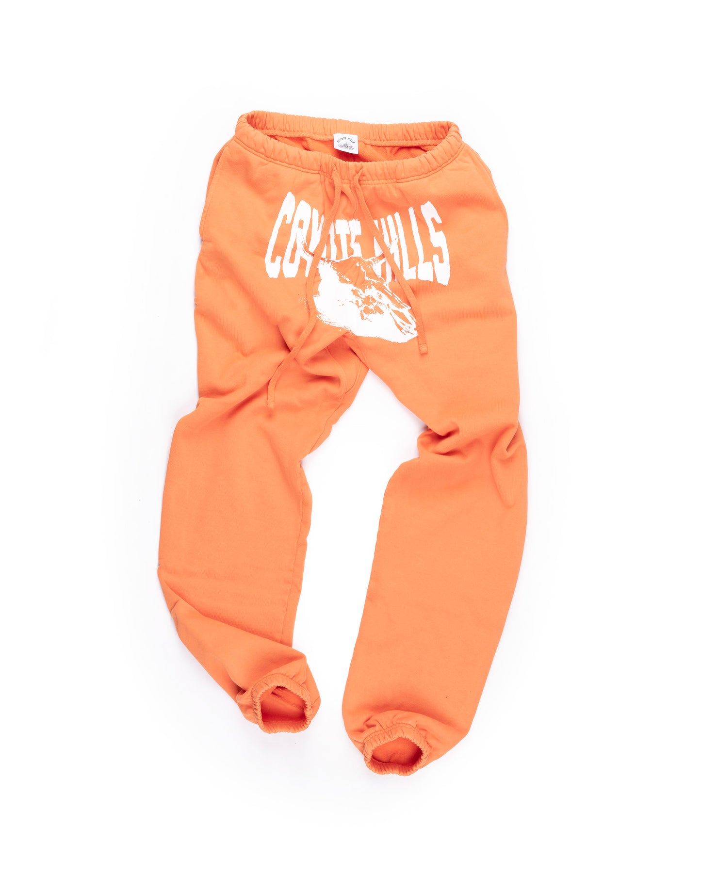 Skull Logo Sweatpants - Orange