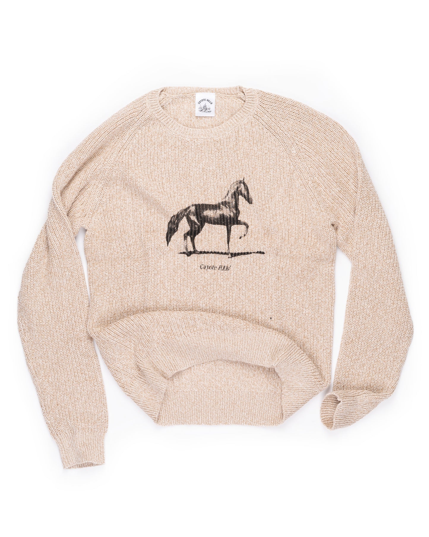 Pony Knitted Sweater - Camel
