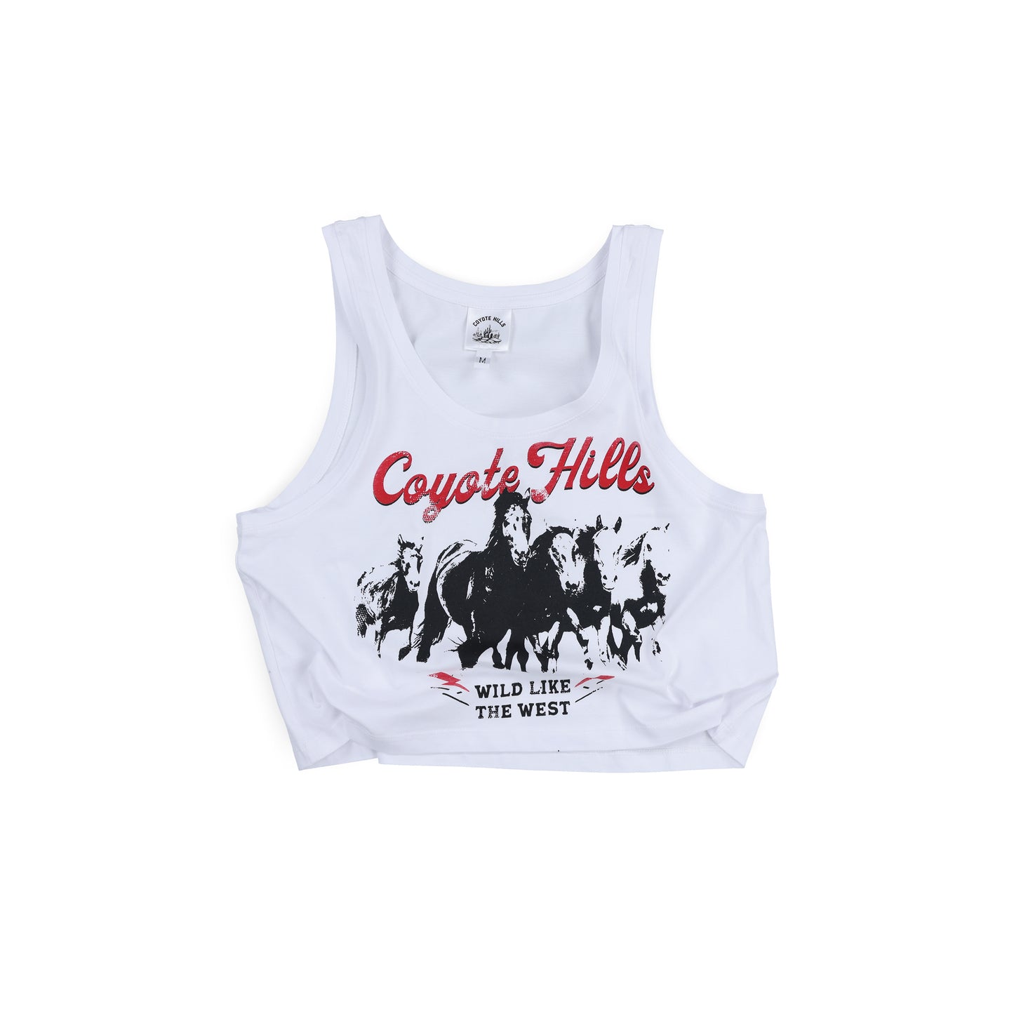 Wild Like The West Crop Singlet - White (Women)