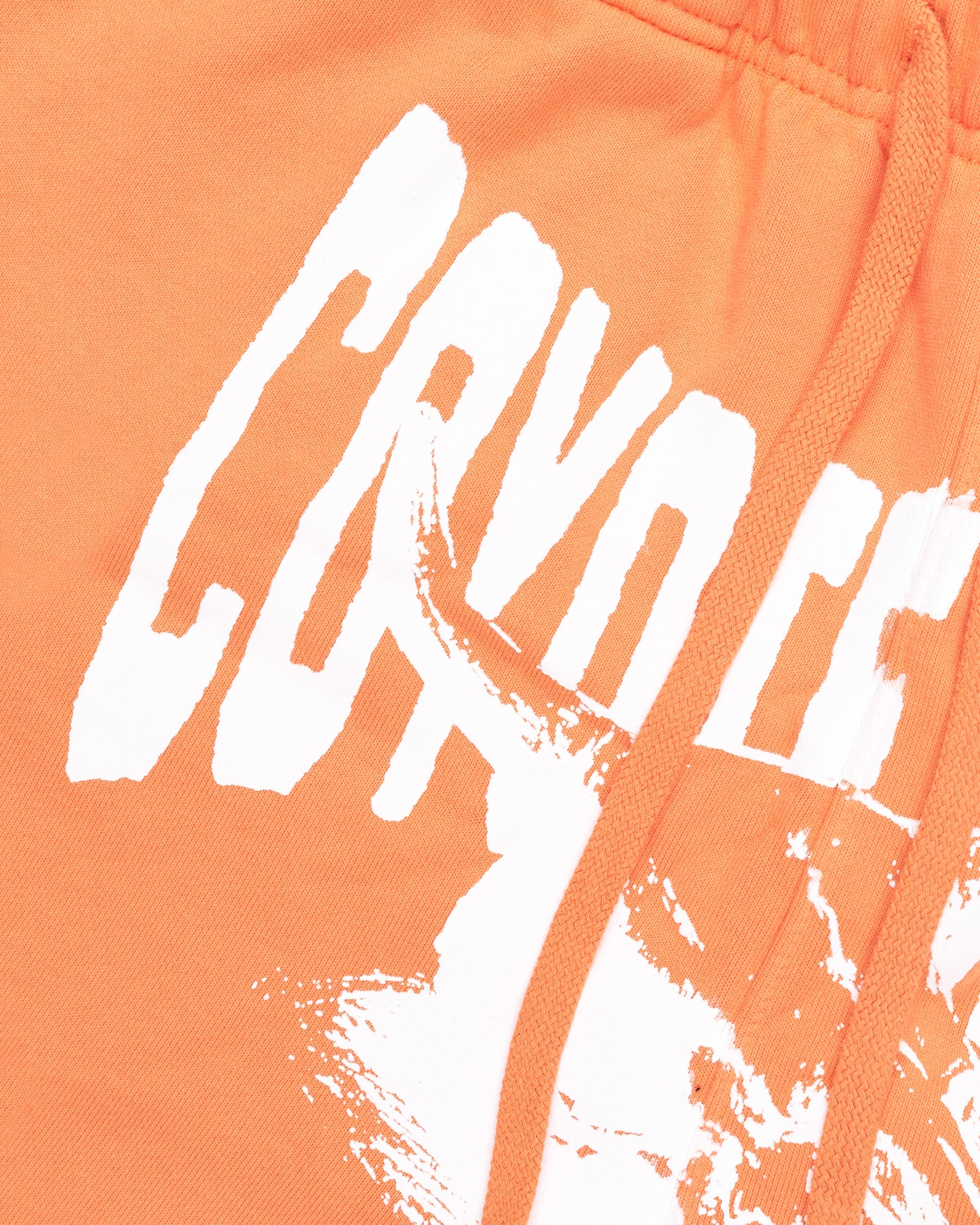 Skull Logo Sweatpants - Orange